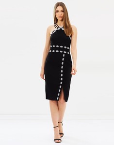 karen millen body contour midi dress