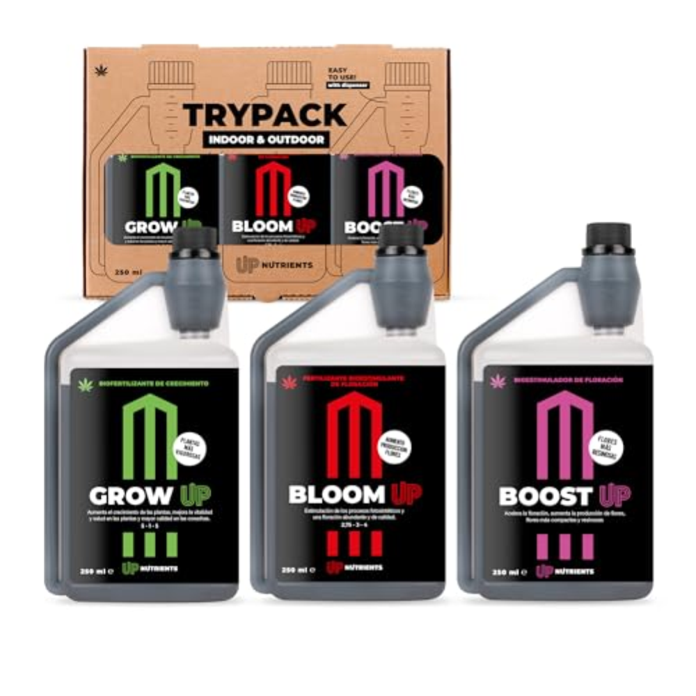 Trypack Fertilizzante Grow, Bloom & Boost 250 ml | Concime 100% Organico per Int
