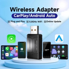 Wireless CarPlay Android Auto Adapter 3 in 1 Wireless Car Adapter