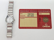 Omega Constellation My Choice White MOP Diamond Dial & Bezel 23mm Steel Watch 4