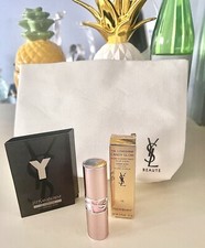 Yves Saint Laurent 3 Pc Trousse Pouch, Lipgloss Nude Pleasure  Sample Y Parfum