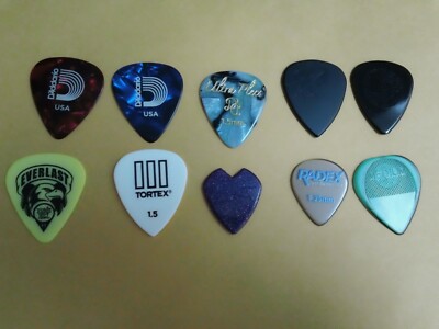 10 Guitar Picks Lot 5: Kirk Hammett, Jim Root, Meshuggah, D'Andrea Ultra & Radex