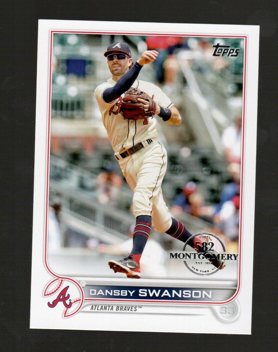 2022 Topps 582 Montgomery Club Stamp #507 Dansby Swanson Atlanta Braves