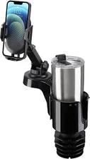 JOYTUTUS Cup Holder Phone Mount for Car, Car Cellphone Large Adapter Long Arm wi