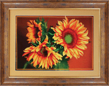 DIY Beadwork kit "Rainbow sunflowers"