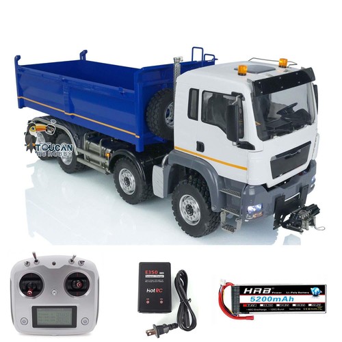 LESU 8X8 RC Dump Truck Car for 1/14 TGS Metal Chassis Radio Control Dumper Model
