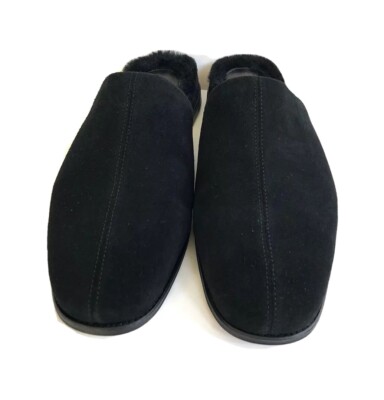 UGG WOMEN CHATEAU SLIP ON BLACK SUEDE SLIPPERS US 9 / EU 40  display picture 3