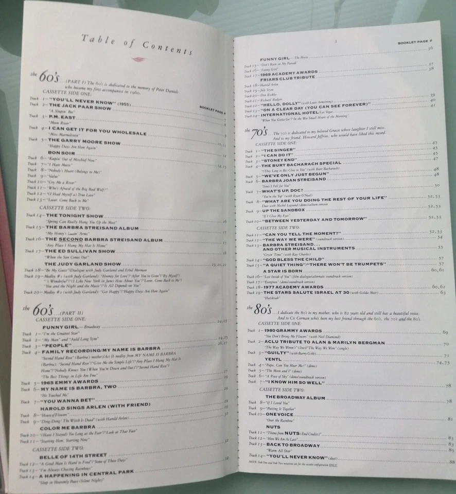 BARBRA STREISAND Just for the Record BOX SET 4 Cassettes  Foto 4 de 4