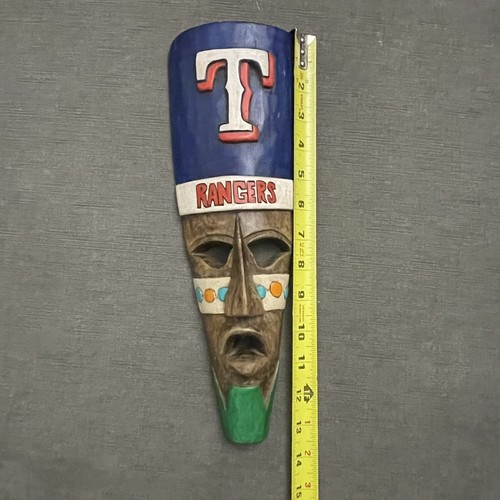 Texas Rangers MLB Wooden Hand Carved 13’ Baseball Decor World Series Champs - Picture 11 of 13