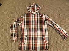 Upscale Vtg 1960s NEW Sporty Hipster Plaid Hooded Zip Windbreaker Jacket Girls 5