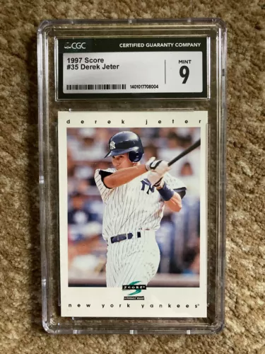 1997 Score DEREK JETER #35, Graded 9 Mint by CGC, HOF'er, Yankee Captain