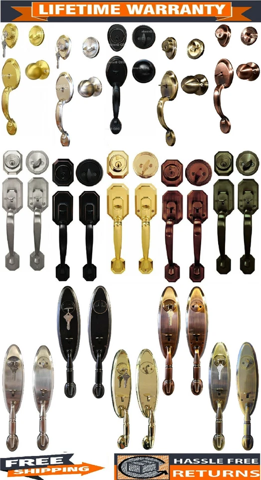 Constructor LUXURY Handleset Door Handles Deadbolt Single Cylinder Lock Lockset