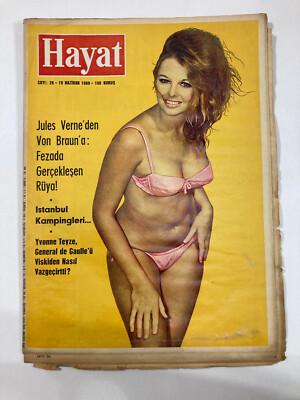 HAYAT Turkish Magazine 1969 #26 JENNY MUNRO Cover