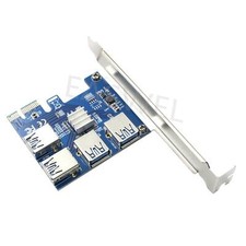 4 Slots PCI-E 1 To 4 PCI Express Riser Card Adapter for mining rigs