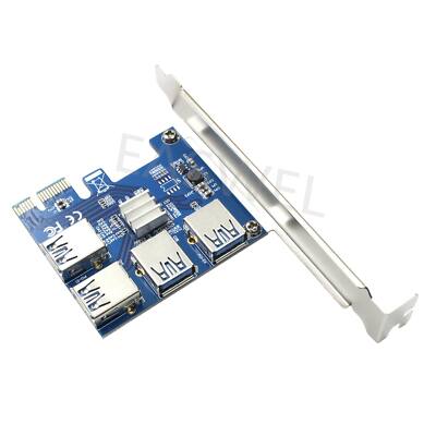 4 Slots PCI-E 1 To 4 PCI Express Riser Card Adapter for mining rigs
