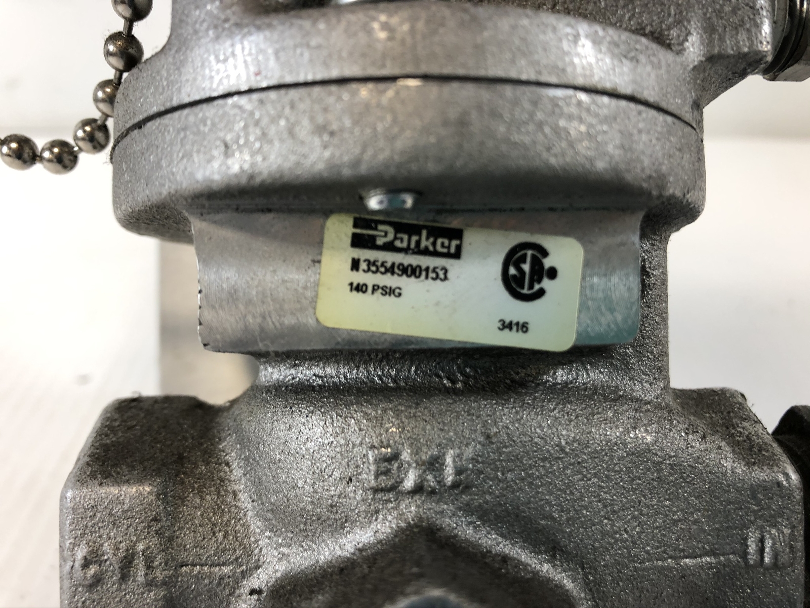 Parker Inline Valve Assembly N3554900153 and Pilot K065903553 