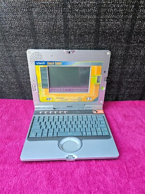 VTech Touch Tablet Learning Game System Kids Laptop Model 80-656