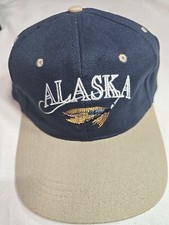 Alaska Embroidered Baseball Cap Hat Adjustable Strapback OSFM NWOT NOS