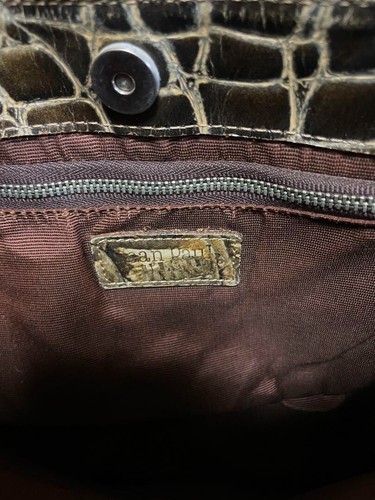 Jean Paul Gaultier Crocodile-embossed leather bag JP - Picture 4 of 10