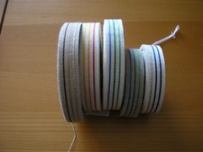 Leinenband 2 cm, gestreift, gebleicht o. ungebleicht, Vaupel & Heilenbeck