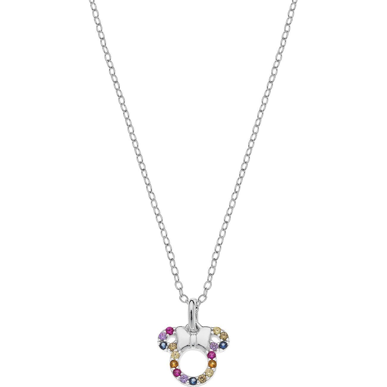 Дисней DISNEY Минни Маус Киндерхальскетт 925er Silber bunte Zirkonia Steine 16490₽