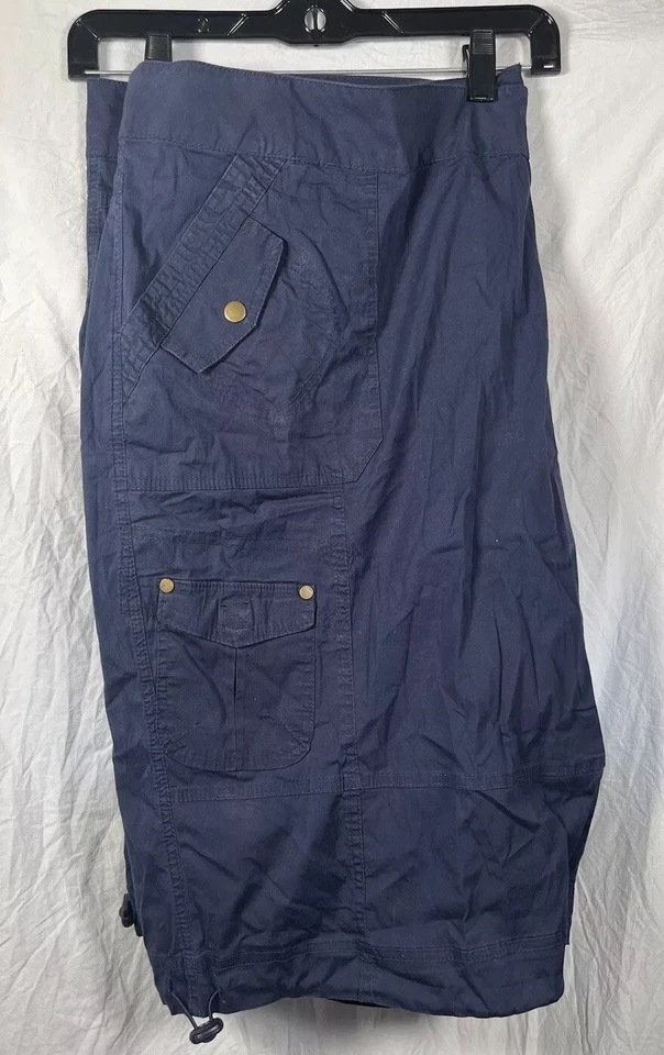 Pantalones Cortos para Mujer Roaman 28W Chino Bolsillos Carga Cordón Pierna Mezcla Algodón Nuevos con Etiquetas Foto 2 de 4