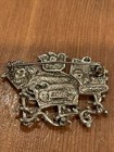 Rare Vintage Kenneth Cole Bird House Winter Rhinestone Enamel Pin Brooch — photo 5