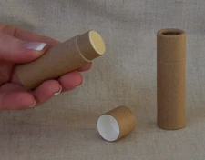 50 Kraft Lip Balm Tubes .3 oz 1/3 oz Eco Friendly Cardboard Containers