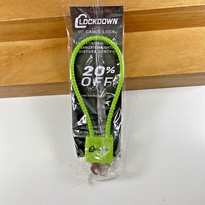 NEW SEALED Firearm Handgun Rifle Shotgun Gun Cable Lock 11'' Lockdown 