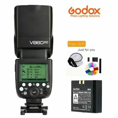 Godox Ving V860II-C 2.4G E-TTL Li-on Battery Flash Speedlite For Canon Camera US