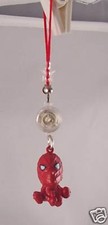 Spiderman cell phone purse charm spider man red zipper pull