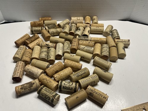 Lot (63) Miscellaneous Wine Corks Different Brands Pre-Owned