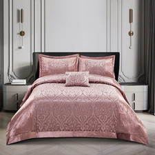 3 Piece Luxury Quilted Bedspread Bed Throw Velvet Bedding Set Double King Sizes