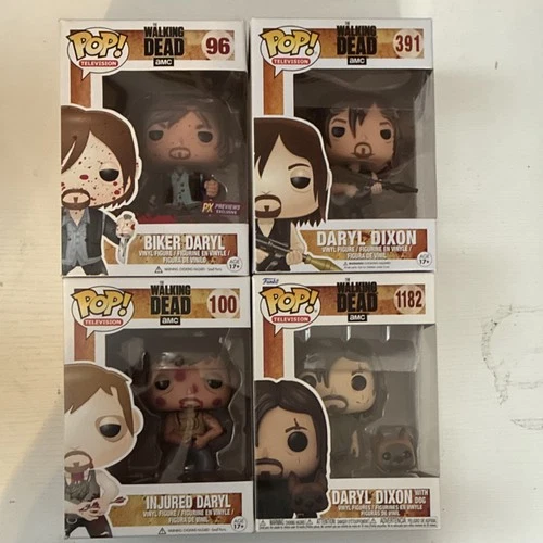 Funko Pop! Vinyl The Walking Dead Daryl Dixon #96, #100, #391 & #1182 Figures