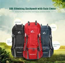 60L Trekking Mountaineering Waterproof Backpa...