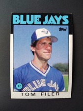 1986 Topps - Tom Filer #312, Toronto Blue Jays - Read Description Please