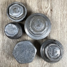 5 Assorted Grease Caps Threaded Dust Cover Hub Cap Center Wheels