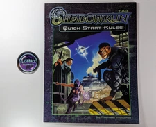 Shadowrun Quick Start Rules (FASA 7003) Intro RPG Book 1999 VG Condition