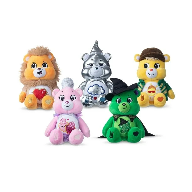 Care Bears x Wicked Fun Size Plush Set of 5 Glinda Elphaba
