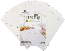 Premium Handmade White Rice Paper for Chinese and Japanese Calligraphy, Sumi Dra