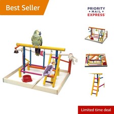 Interactive Extra-Large Bird Playpen with Safe Accessories for Engaging Playtime