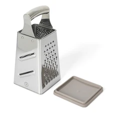 Sprucedale 9.5-Inch Stainless Steel 4-Sided Box Grater – Durable Kitchen Chee...
