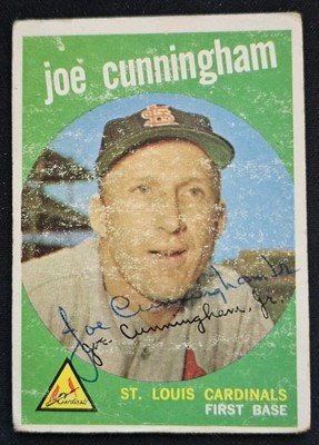1959 Topps #285 Joe Cunningham St. Louis Cardinals - Gray Back