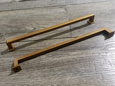 9BUILD 6 Pack Antique Brass Cabinet Pulls 10 Inch Hole Center Drawer Handles..