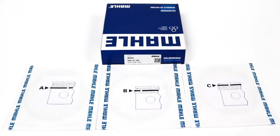 Set of Piston Rings for BMW 2.5 & 3.0 D M57D25 & M57D30 - Image 2 of 3