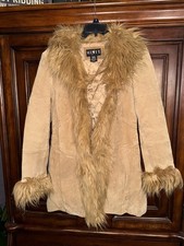 Vintage Mix It Suede Leather Jacket Size Medi...