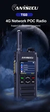 ANYSECU T68 Global-PTT G7 4G Network Radio Zello With WIFI GPS POC Radio