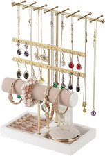 Porta Gioielli 5 Livelli - Espositore per Orecchini, Collane, Anelli E Bracciali