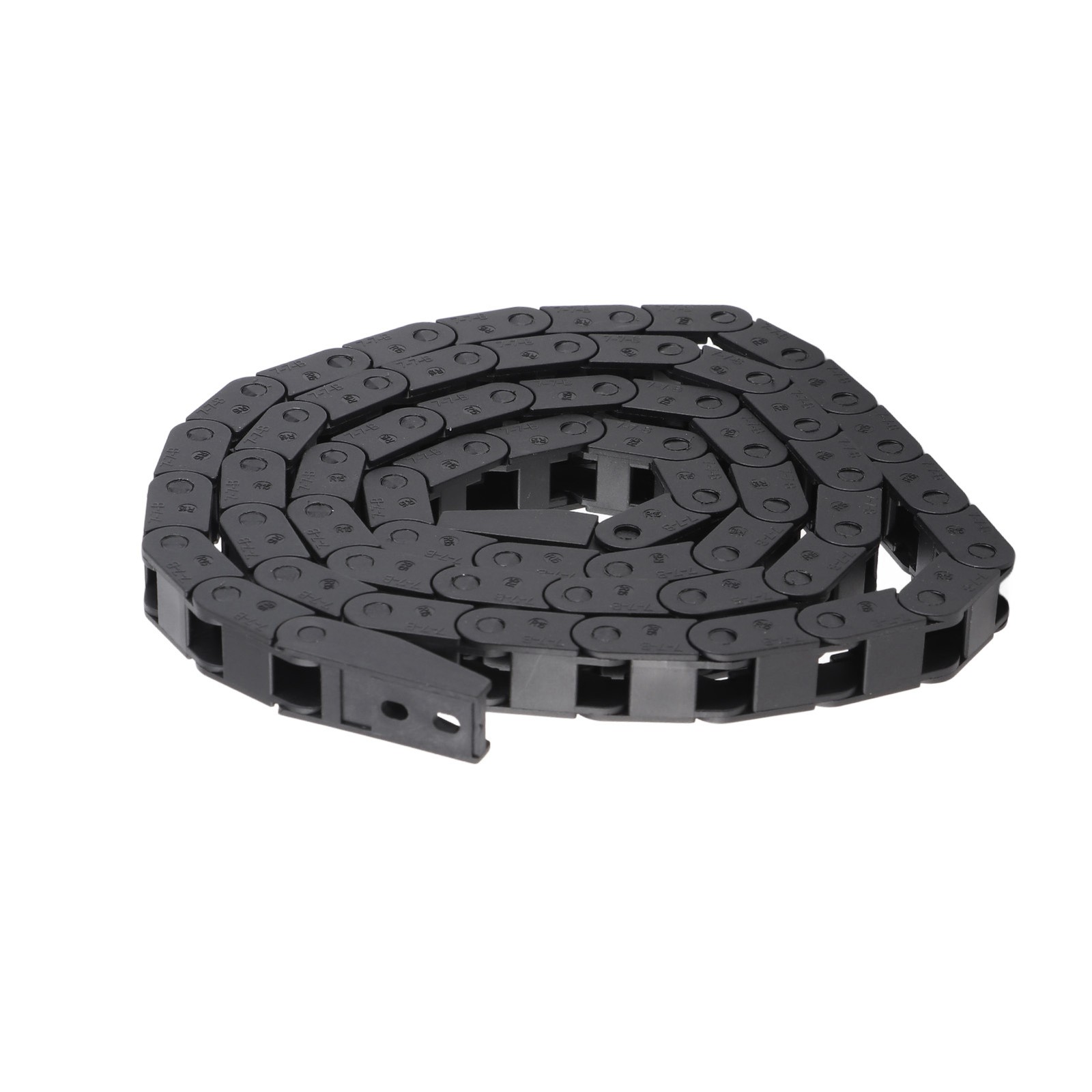 7x7mm Black Bridge Type Nylon Energy Drag Chain For 3D Printer CNC Machine Tool