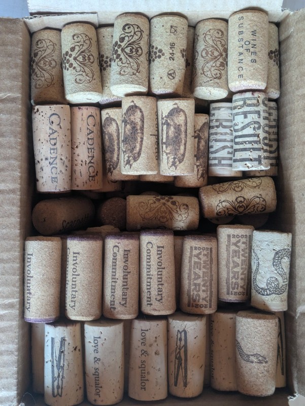 Wine Corks Craft Lot of 100 Natural Used Love Squalor 20 Years Commitment Grapes